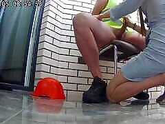 Real cheating. satin sluuuts fucks with builders for repairing the house