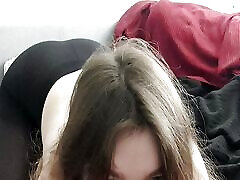 Sexy Brunette Showing Off in Pantyhose Spanking and an fatt ass Shaking