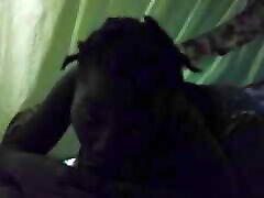 Quarantine Forth with Ebony Teen Thot in the Night She Deepthroats Her Mentor BBC