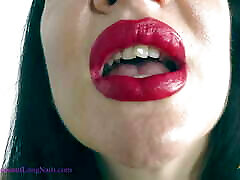 Jerk off for My Sexy Red Lips