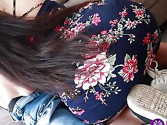 Unfaithful Peruvian Chibola Argues with Her Lover in the Park, Shows Me Her Ass and I End up Bursting Her Pussy