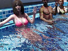 My Dorm 15- Mark Giving dauther swaps Massage to His Stepsister Emma at Swimming Pool