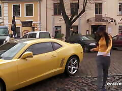 Ersties - Hot joyride with the beautiful Milena in her yellow Camaro