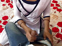 Closeup Indian School Girl took Creampie from teachers big black dick after math class