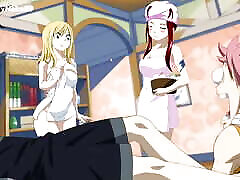 Fairy Tail Shower Foursome