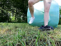 YOUNG MILF FUCKED HARD ON THE FIELD
