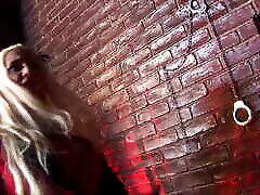 A Couple of Cosplaying Blonde Babes Fuck Their Hot Slave in a BDSM Dungeon