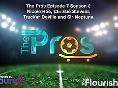 Trailer The Pros S2E07 Nicole Rae lingerie bates 3some with Football Players