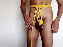 BONDAGE Shibari first bbc porn german 02 - Hip Harness embracing the cock!