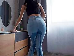 Crying Desperation 2 girls in pantyhose in Jeans and Panties
