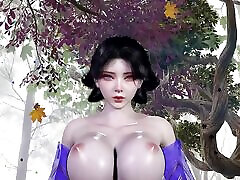 3D big boobs cosplay slut cheating with big dick in public