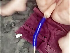 Trying out my new toy makes me cum hard