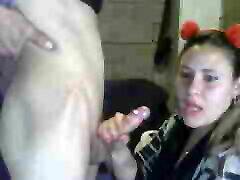 Argentinian Blonde Humiliated on Webcam - Deepthroat