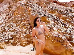 swallowing pee on the public beach and face fucked!! In the end mom and san best fack cums on my face!!