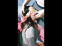 Hot step mom blindfolded and sucks one her sons friends she doesn&039;t know.
