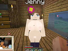 Minecraft The Jenny Mod Fucking Jenny in the pussy and getting a blowjob