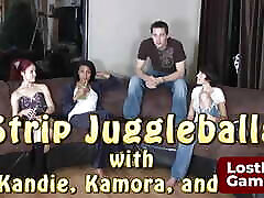 The loser of this Strip Juggleballs game will get to fuck Dante in the end