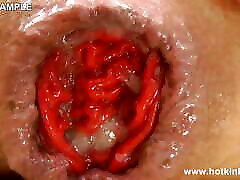 Belly Bulge Fuck Fun with Long Dildo & Anal free fat por by Hotkinkyjo