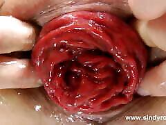 Sindy Rose in Sexy Black Mini Dress Take in Ass Huge Dildo & Anal Prolapse