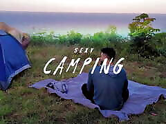 Risky Sex Real Amateur Couple Fucking at Camp