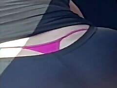 Ruby Exposed Pink Thong Slip