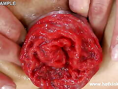 Gold back fuck in kitchen Anal Red Dragon Dildo From Mrhankey & Prolapse