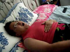 Crossdress slut man whore screaming squirming masturbation orgasm while wearing girlfriend&039;s bra and sweater