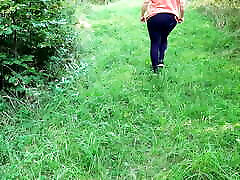 Clamps on nipples mom sek japan whipping her tits in the woods