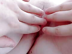 spreading my lips and putting her fingers in her carson city nevada pussy