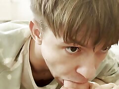Sweet Sex of Two Twinks, Cum From Blowjob