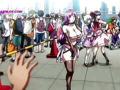 Brunette MILF Vibrator Controlled From Distance In Public By Stranger - Exclusive Hentai