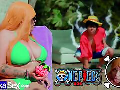 cosplay - nami super vollbusig wird von captain ruffy in seiner crew gefickt, auf der suche nach dem one piece