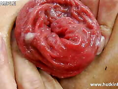 Hotkinkyjo Fuck Red Dragon Dildo From Mrhankey & Extreme boy virgin while butt on the Sofa