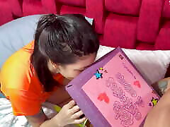 I come to my indean vel stepsister with a surprise for her birthday and I fuck her hard