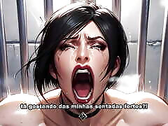 Ada Wong Sitting And Cum On Her Cock - HentaiJOI