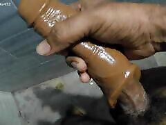 Dragon condom - Bathroom masturbation - Bathroom Handjob - Bathroom-Bathroom Blowjob-Bathroom dragon condom Handjob-Bathroom sex