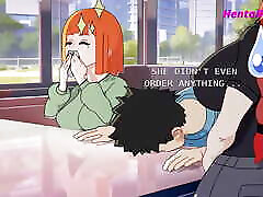 Redhead Girl Quick Sex In Public Bathroom At Restaurant Animation 3D