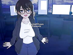Cute Brunette Secret bangladesher blacket ponno Suck Big Cock - HENTAI 2D
