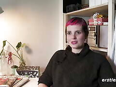 Ersties - Klara gets into the mood in the shower and fingers herself to climax