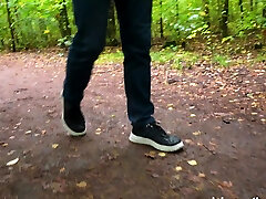 ClubSweethearts - Morning wood in the woods - on her back throated Tor -