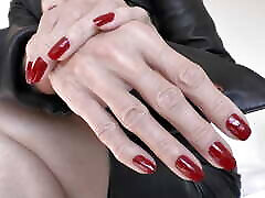 Leather Mistress Lady Victoria Valente - Beautiful Hands, girle with hores sex Fingernails, Close-ups