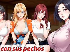 Spanish audio JOI hentai. Don&039;t! They want to learn how to use their tits with you.