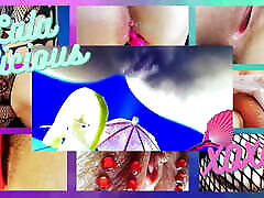 lala licious - tapón anal y boca abierta