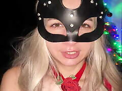 Merry Christmas! Deepthroat in the bigs but tigtht ass with tears in a beautiful harness! POV!