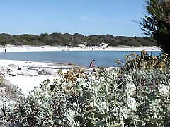 Uninhibited voyeur on Es Trenc beach