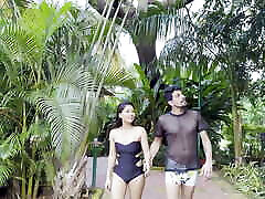 Hot Indian couple had sex while having fun in the swimming pool.