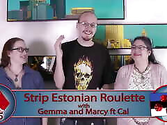 Spreading her legs after a strip Estonian hot emo strip game