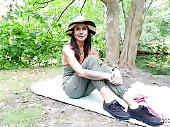 GERMAN SCOUT - Skinny Teen Jenny Stella Talk to Hard Anal Sex massage clasic in Berlin