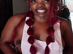 Beautiful African Woman with Very Sexy Silky Skin Sets up a Meeting with Her Husband&039;s Tattooed Friend to Have Sex in Secret and