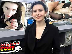 german scout - erster analsex beim casting für schlanke studentin anna kunst in berlin